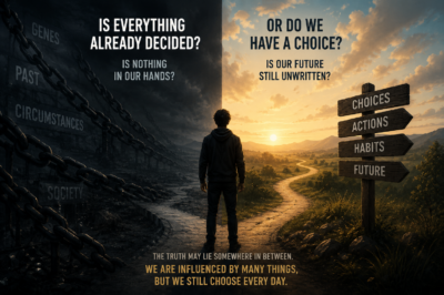 Is everything already decided? Is nothing in our hands?