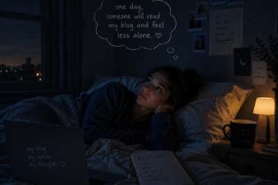 I stay up at night, thinking that someone will read my blog